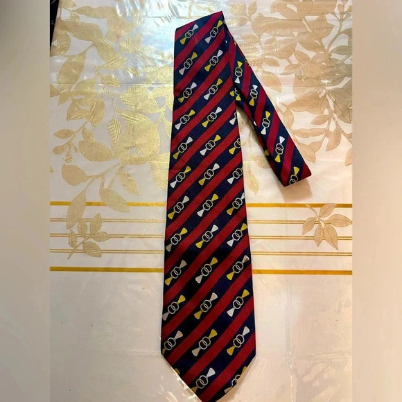 Tie - 100% Silk - Italy - Plm Bev Can necktie Italy - Picture 1 of 5